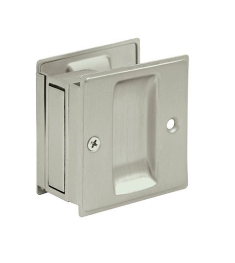 Solid Brass Pocket Door Pull Set, Deltana SDP25