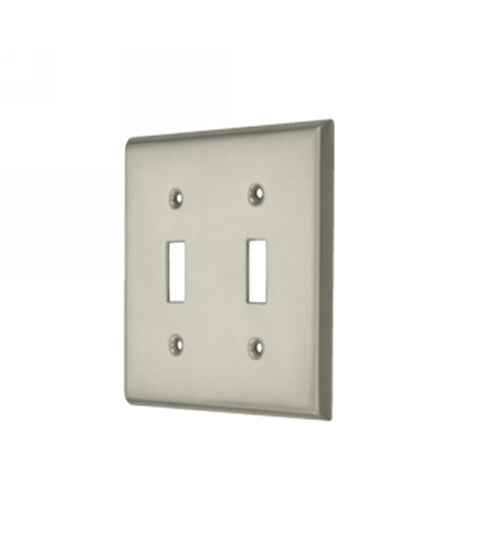 Double Standard Switch Plate, Deltana SWP4761