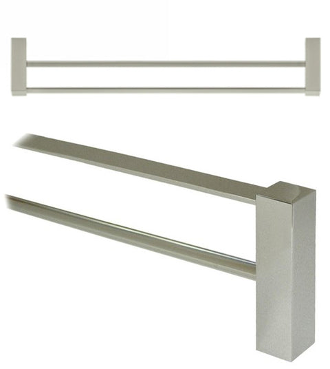 24 Inch Modern Value Double Towel Bar, Deltana ZA2006/24