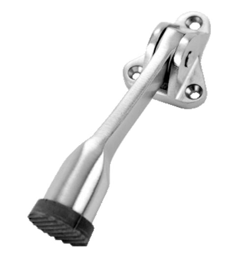 4 Inch Aluminum Kickdown Door Stop, Don-Jo 1455