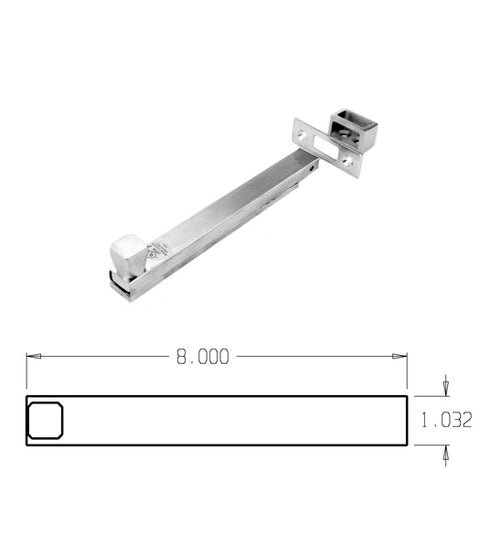 8 Inch UL Listed Surface Bolt, Don-Jo 1578-626