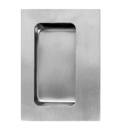3-1/2 x 4-3/4 Stainless Flush Cup Pull, Don-Jo 1848