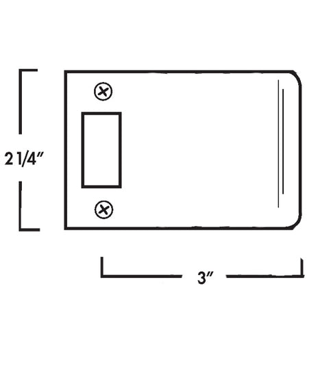 3 Inch Strike Plate, Don-Jo 9103
