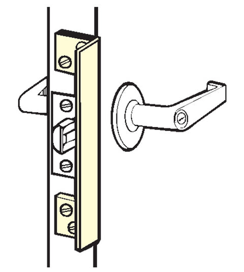 Outswinging Door 6 Inch Angle Plate Latch Guard, Don-Jo ALP-206