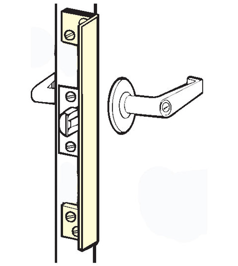 Outswinging Door 10 Inch Angle Plate Latch Guard, Don-Jo ALP-210