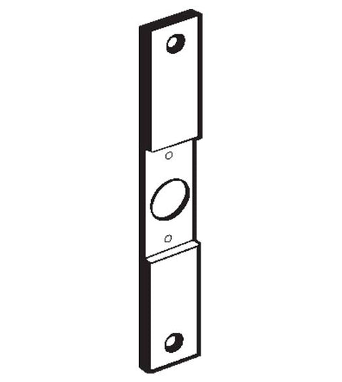 8 Inch Mortise Lock Conversion Plate with Centered Cut-Out, Don-Jo CV-86-C-PC