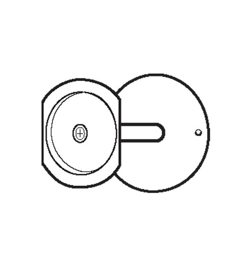 2-1/8 Bore Hole Filler Plate, Don-Jo PDF-161