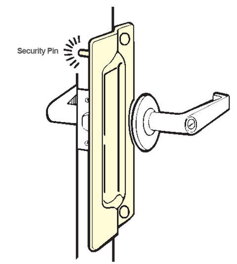 Outswing Door Security Pin Latch Guard, Don-Jo PLP-211