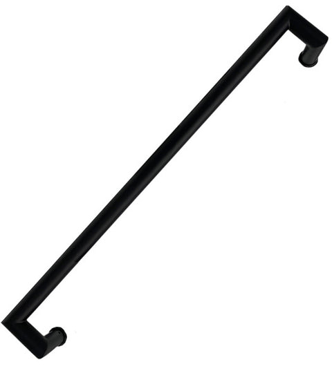 36 Inch Matte Black Revena Offset Door Pull