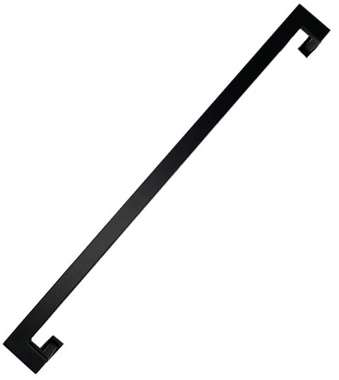 24 Inch Offset Door Pull in Matte Black