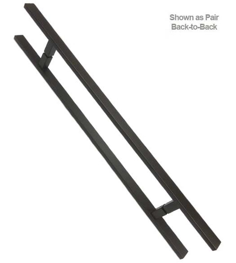 Oil Rubbed Bronze 48 Inch Rectangular Door Handle
