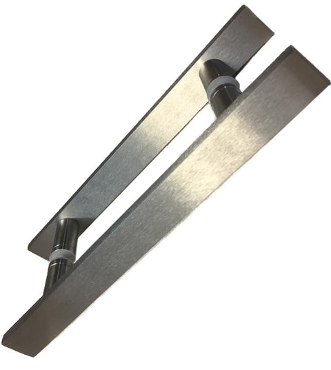 12 Inch Sutter Glass Door Pull, Pair, First Impressions SD-SR6012SMTSS4BSS