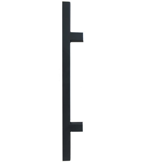 24 Inch Matte Black Square Ladder Pull, DWD-SQPULL24-622