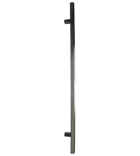 48 Inch Square Door Handles, Satin Stainless Steel