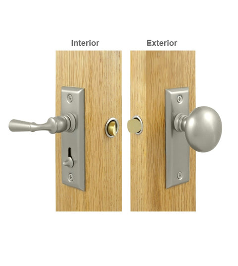 Storm Door Latch Set Solid Brass, Deltana SDLS480