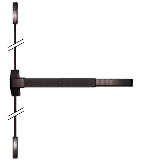 Dark Bronze Surface Vertical Rod Exit Device, Global ED-VR531-DU