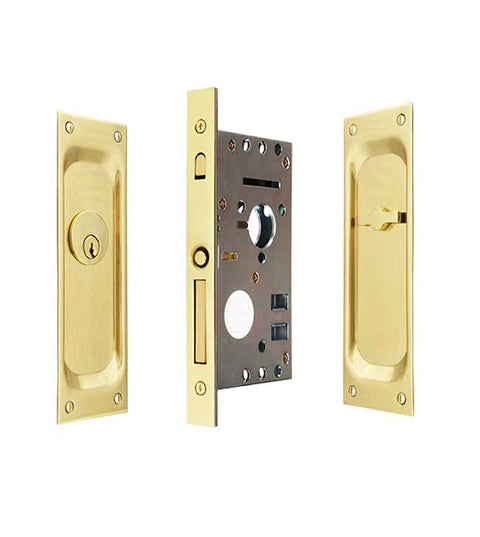 Classic Pocket Door Keyed Entry, Emtek 2103