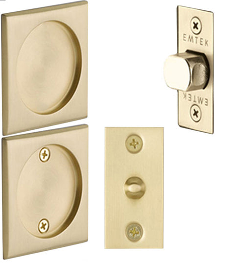 Passage Square Tubular Pocket Door Set, Emtek 2134