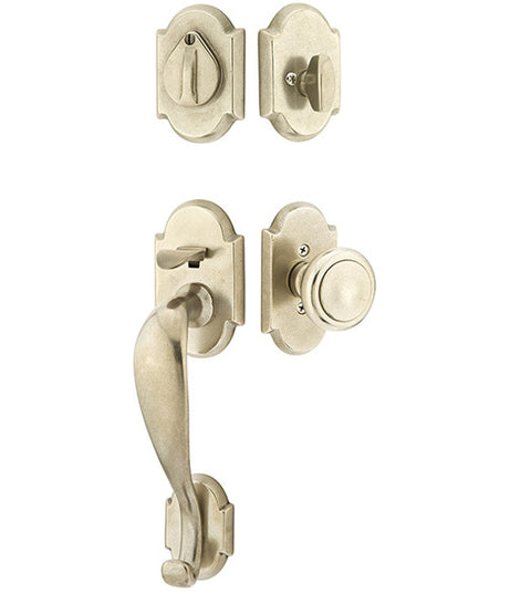 Two Piece Denver Sandcast Bronze Handleset, Emtek 451211