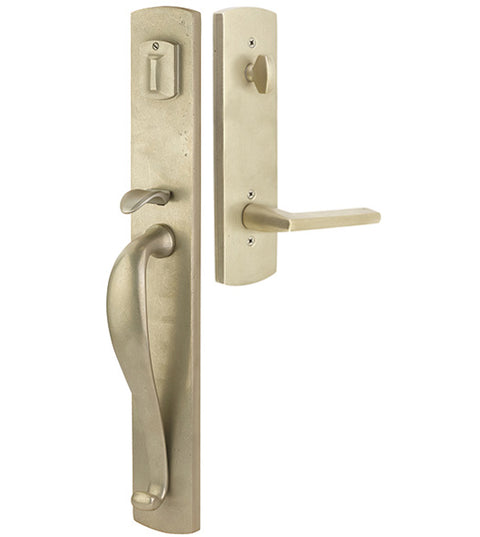 Doorware.com Sandcast Bronze Creston Handleset, Emtek 451913