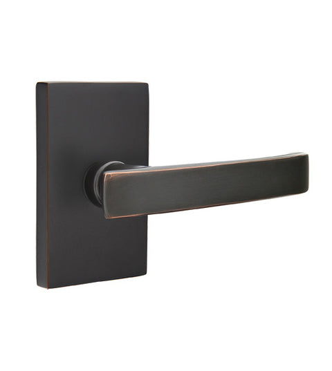 Geneva Lever with Rectangular Rose, Emtek 5052GV