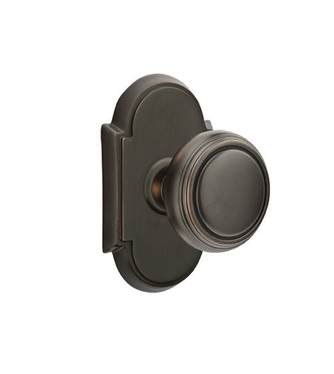Norwich Knob with Arched Rose, Emtek 8058NW