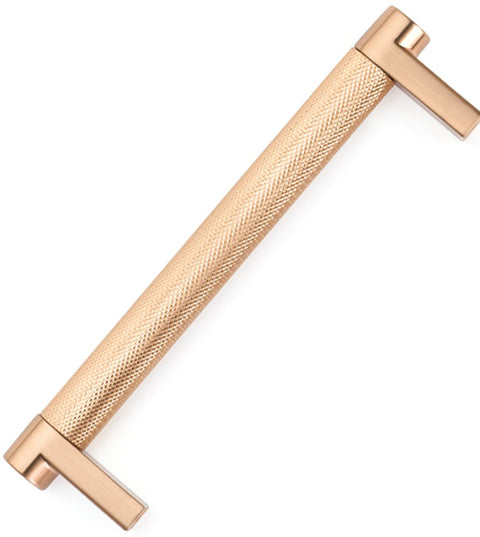 Modern Knurled Cabinet Pull, Emtek 84052RECKN