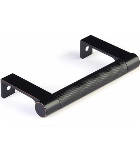 Knurled Select Cabinet Edge Pull, Emtek 84080EDGRKN