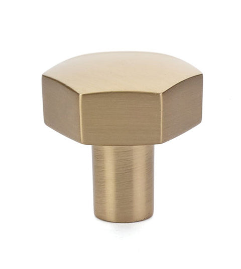 Modern Hex Cabinet Knob, Emtek 86457