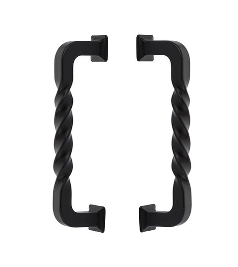 Twist Lost Wax Bronze Back-to-Back Pulls, Pair, Emtek BTB-86069