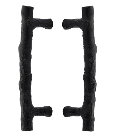 Twig Sandcast Bronze 8 Inch Back-to-Back Pulls, Pair, Emtek BTB-86090