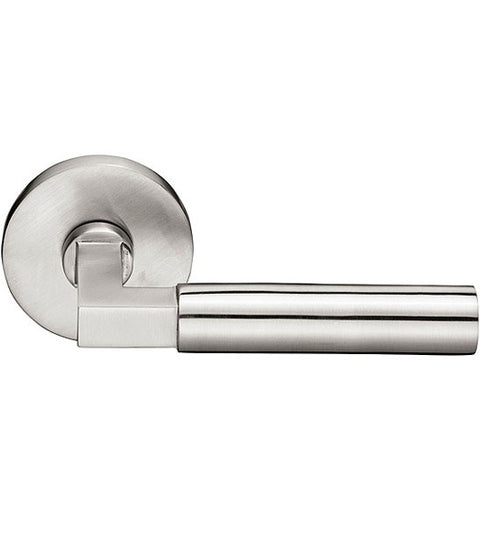 Hercules Stainless Steel Leverset with Disk Rose, Emtek S30002HS