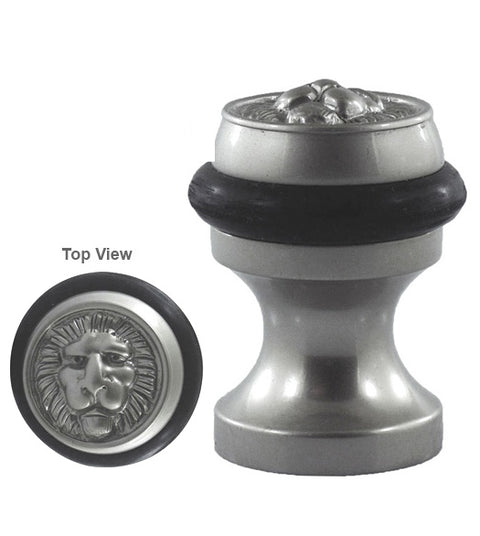 Lion Head Pedestal Door Stop, Field Enterprises DS-56