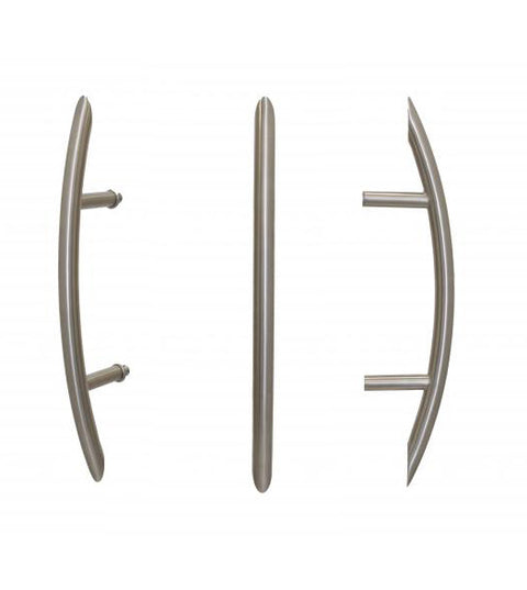Doorware.com Stainless Steel Modern Curved Bighorn Door Pull, First Impressions BGH05
