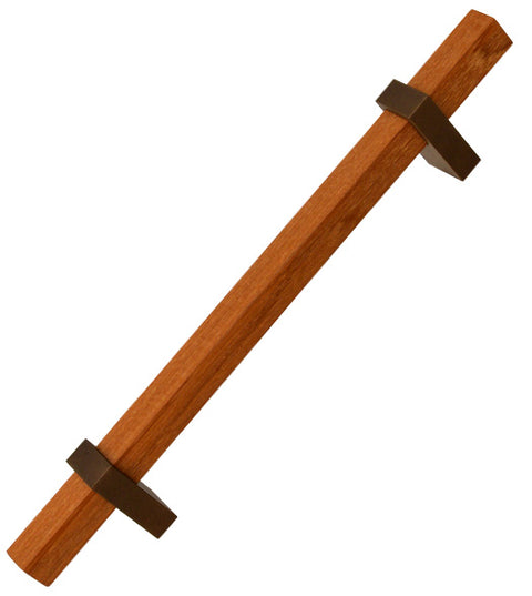 Square Teak Door Pull, First Impressions BSE100TEKSAL