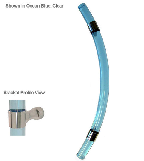Doorware.com 18 Inch Curved Acrylic Door Pull, First Impressions CFCRBAxx/18