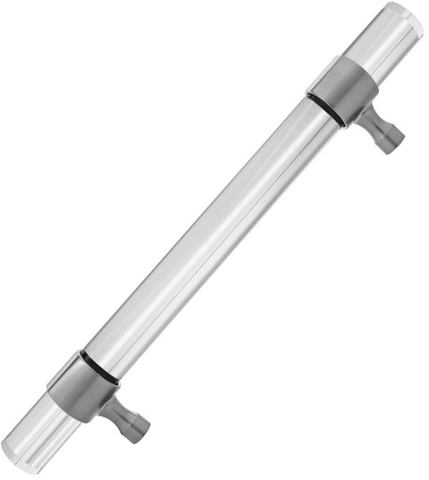 1-1/2 Inch Acrylic Door Pull with Hourglass Mounts, First Impressions PCF150SBR