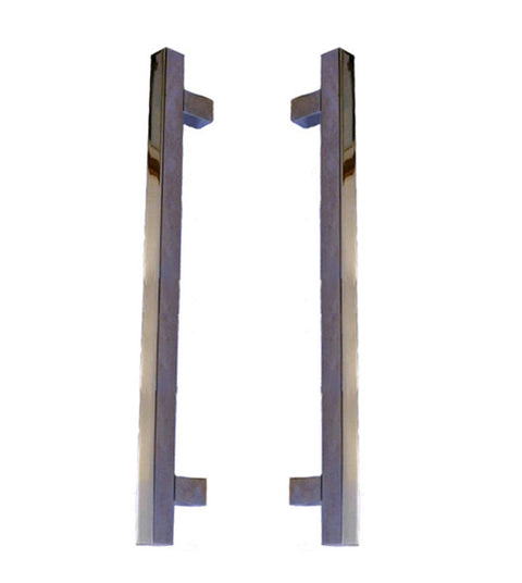 Doorware.com Modern Square Shower Door Pulls, Pair, First Impressions FII-SD-3225-300-US26