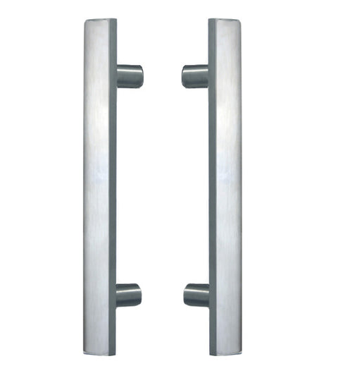 Doorware.com 9 Inch Modern Rectangular Shower Door Pulls, Pair, First Impressions FII-SD-3250-226