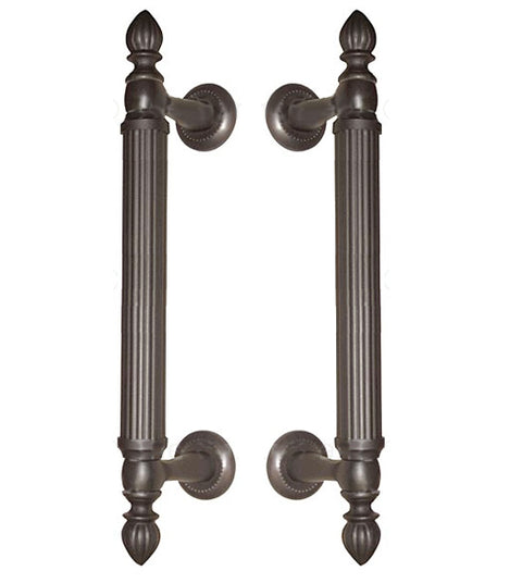 Doorware.com Elegant Reed Glass Shower Door Pulls 8 - 18 Inches, Pair, FII-SD-810R/8/x