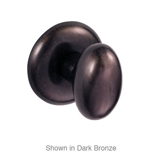 Doorware.com Bronze Potato Knob With Bronze Round Radius Rose, Fusion 06-A6