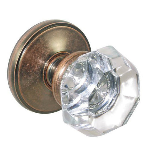 Doorware.com Clear Glass Elite Knobset, Fusion 16-Z2