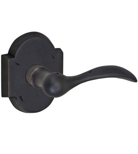 Doorware.com Oil Rubbed Bronze Rainier Lever with Arched Rose, Fusion BQ-G1