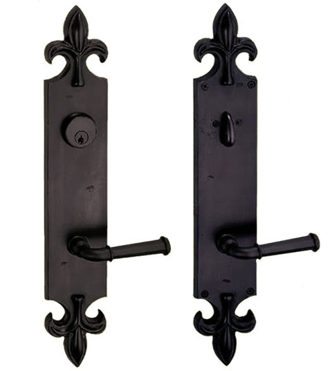 Doorware.com St. Charles Sandcast Bronze Keyed Entry Plate, Fusion E-F5