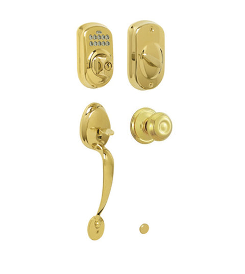Plymouth Keypad Handleset With Georgian Knob