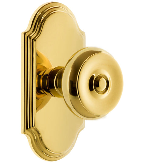 Bouton Knobset with Arc Plate, Grandeur ARCBOU