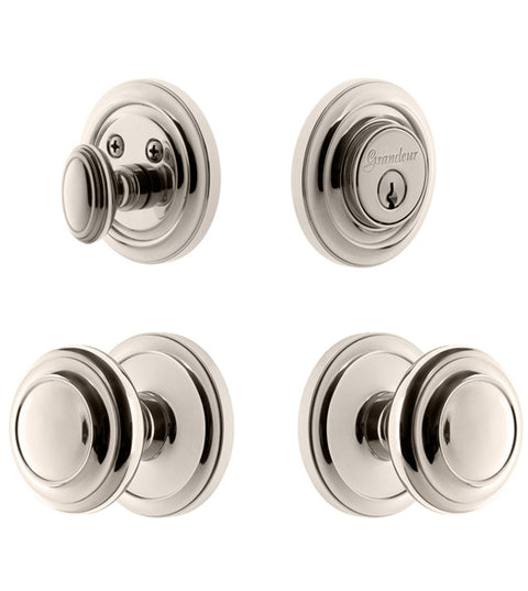Circulaire Knob and Deadbolt Entryset, Grandeur CIRCIRCOM