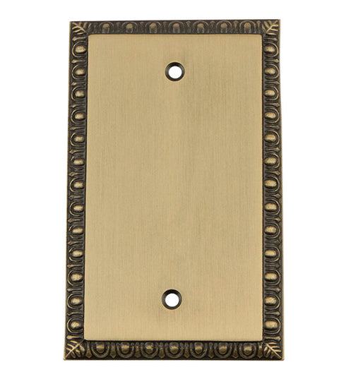 Egg and Dart Blank Switch Plate, Grandeur EADSWPLTB