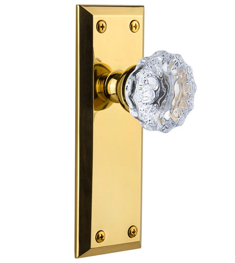 Fifth Avenue Plate With Fontainebleau Knob, Grandeur FAVFON