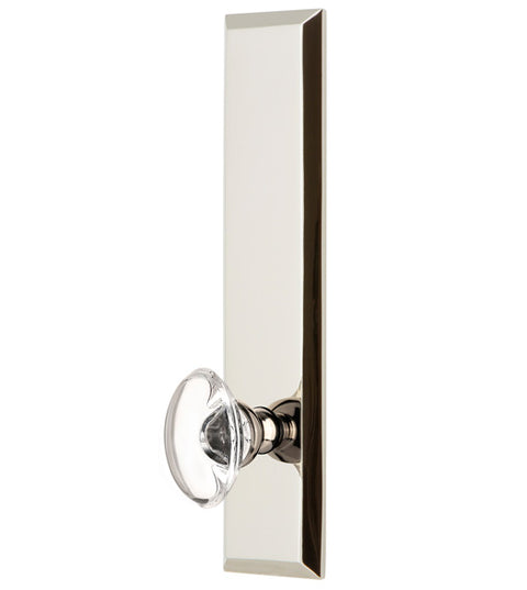 Provence Crystal Knob with Fifth Avenue Tall Plate, Grandeur FAVPRO19